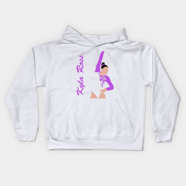 Kyla Ross Cutout - 2015 P&G Championships Kids Hoodie by TheGymFund